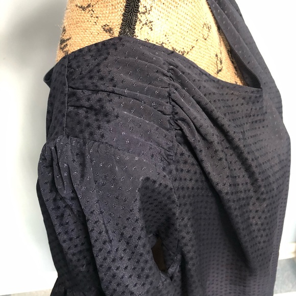 NWT! CeCe Charming Navy Lilac Caviar Top 3X - Picture 9 of 13